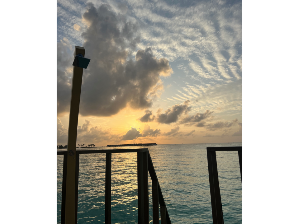 The private deck serves as the perfect place to watch the sunset (Eva Waite-Taylor)