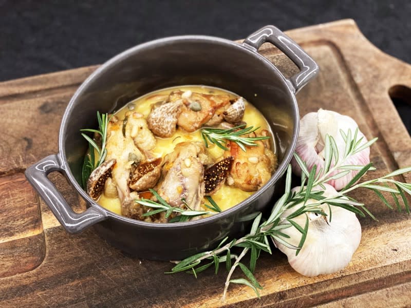 Chicken casserole with herbs, capers and potato. (PHOTO: Buona Terra)