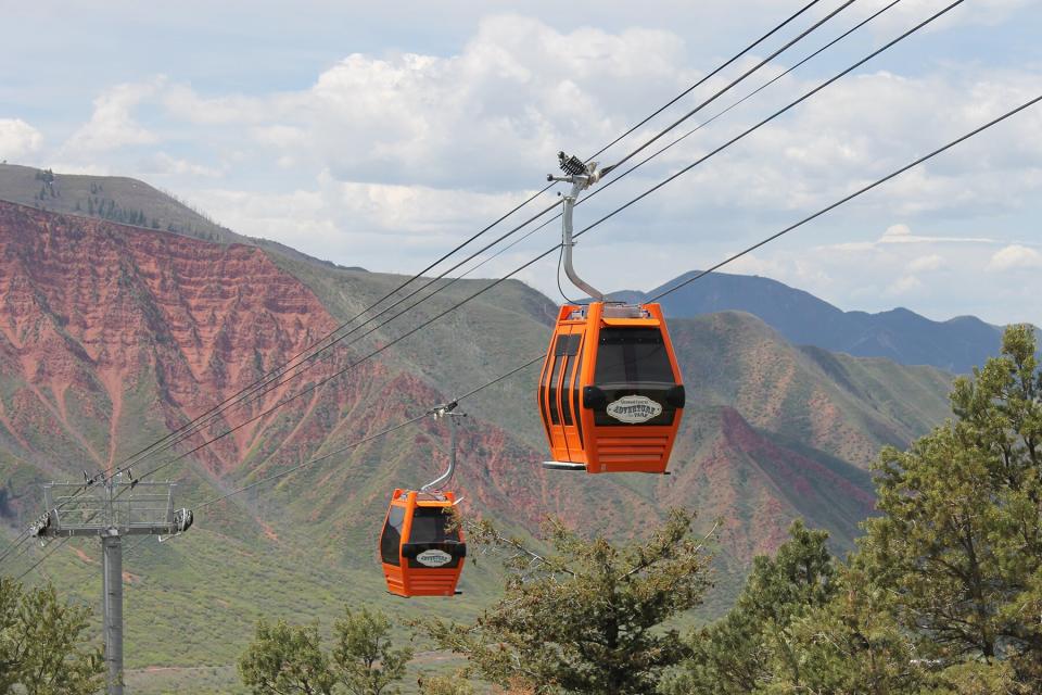 The gondola lift at Glenwood Caverns Adventure Park