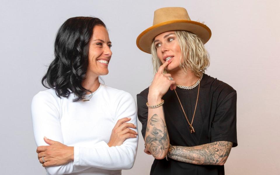 USWNT teammates Ali Krieger and Ashlyn Harris only went public with their relationship in March of last year - SAUL MARTINEZ