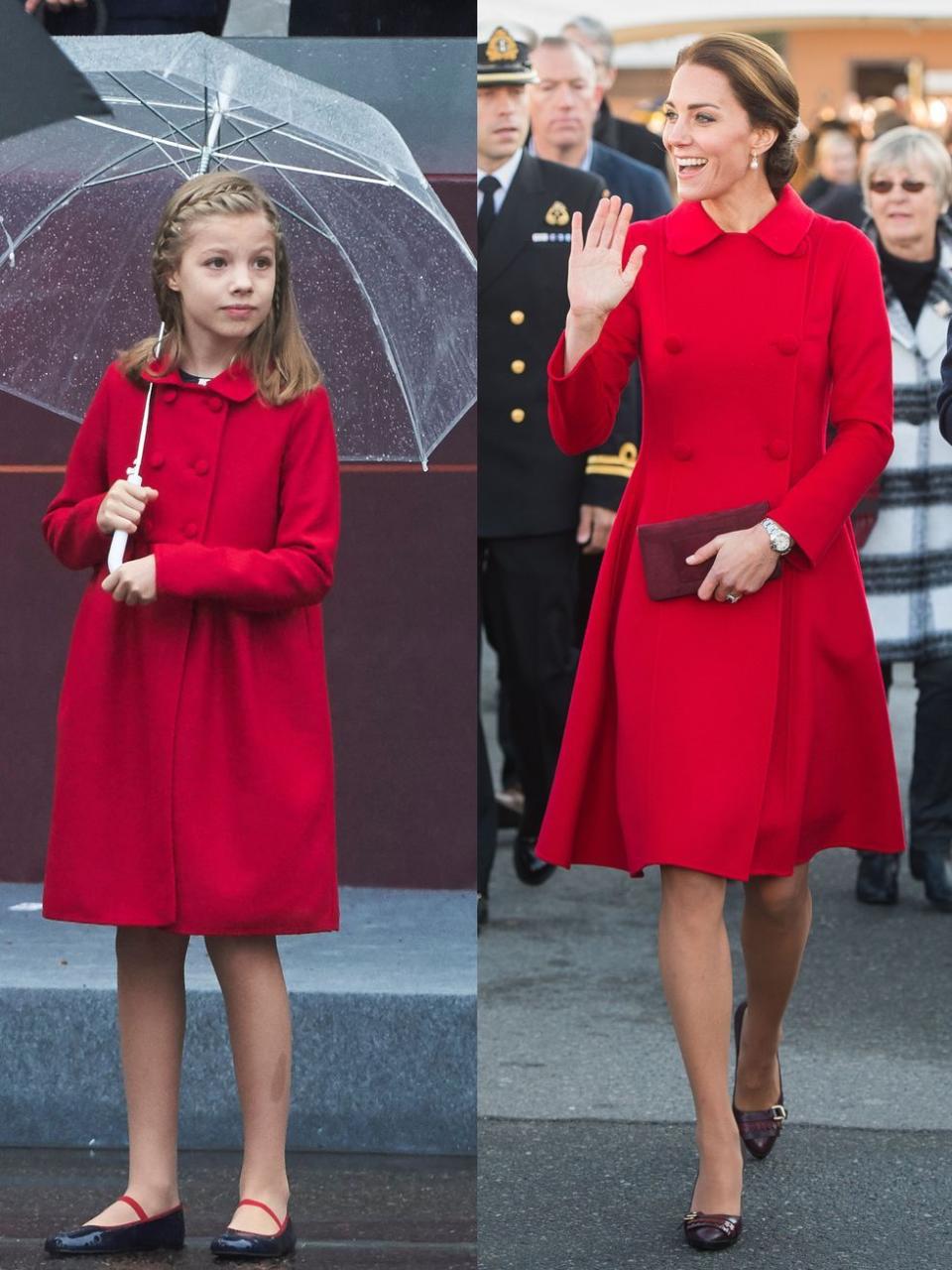 20) Red Coat Dress