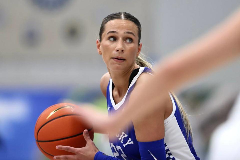 Maddie Scherr scored 13 points in UK’s loss to No. 3 Colorado on Friday.