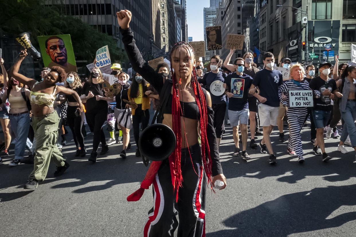 Image: Protestors at a George Floyd Protest in New York City (Ira L. Black / Corbis via Getty Images)