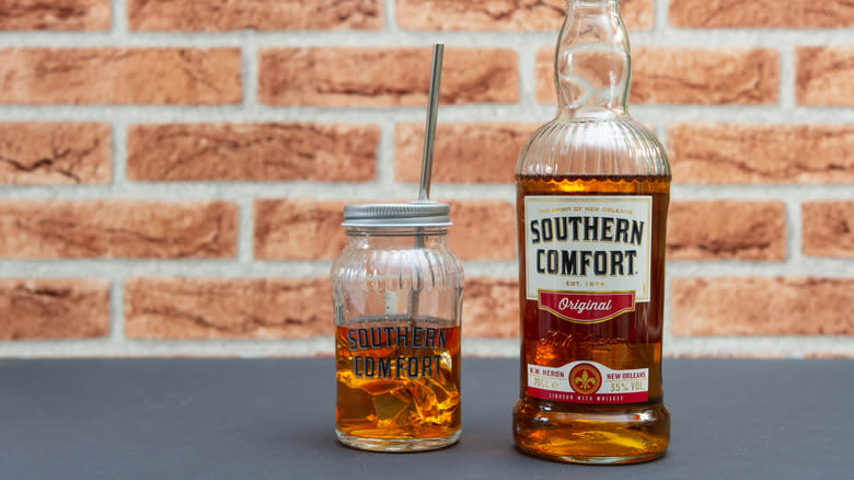 southern comfort mason jar