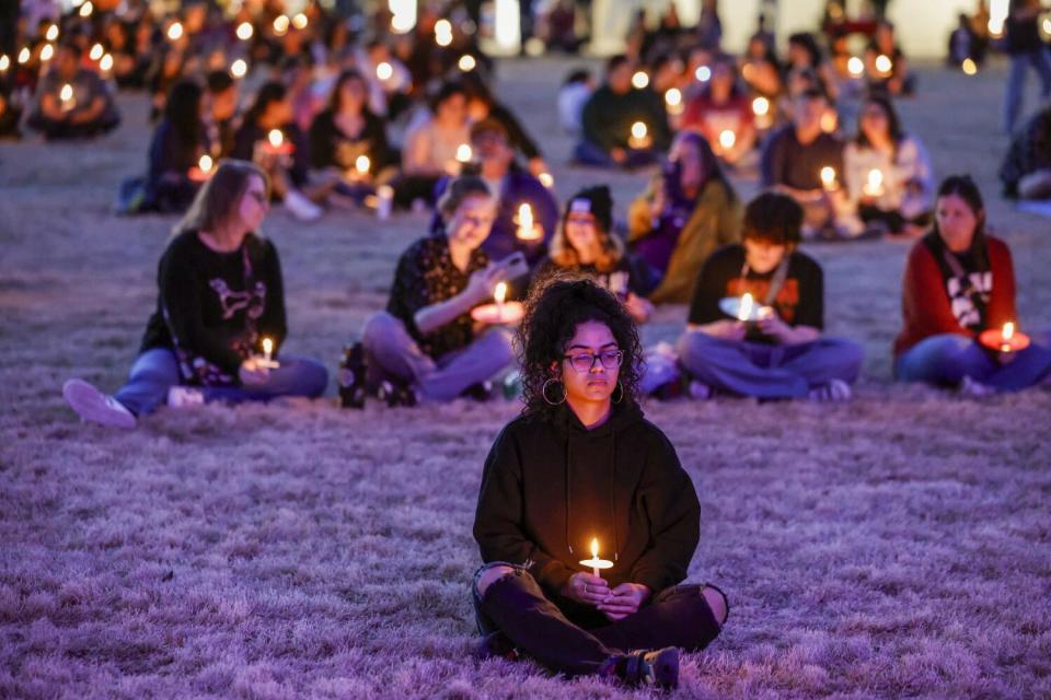 Community candlelight vigil for Nex Benedict.