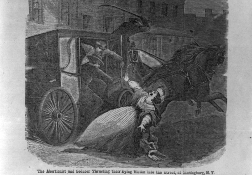 <span class="caption">In 19th-century literature, abortionists didn’t just carry out medical procedures – they were also accessories to murder.</span> <span class="attribution"><a class="link " href="https://tile.loc.gov/storage-services/service/pnp/cph/3b30000/3b31000/3b31400/3b31491r.jpg" rel="nofollow noopener" target="_blank" data-ylk="slk:Library of Congress;elm:context_link;itc:0;sec:content-canvas">Library of Congress</a></span>