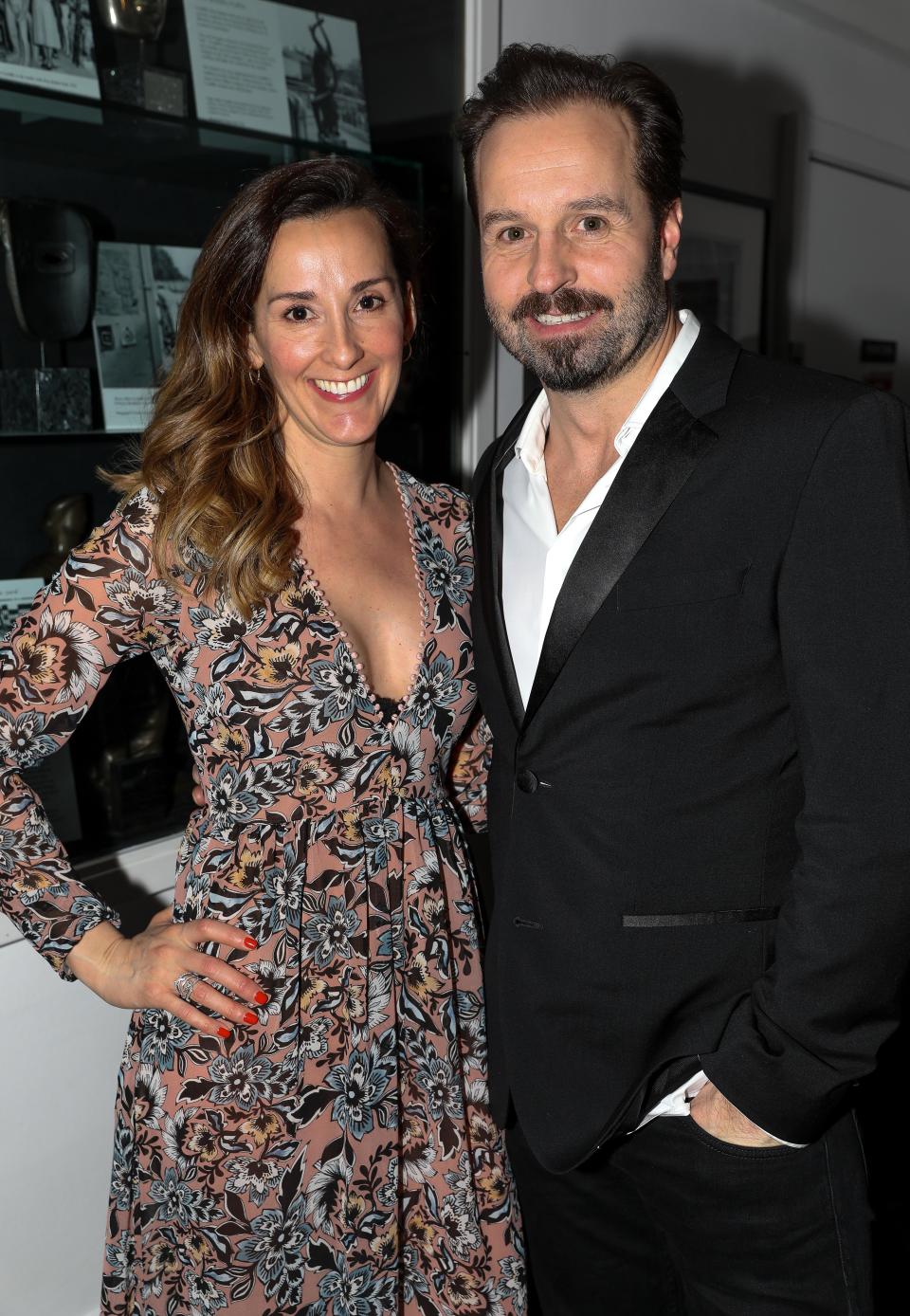 Sarah Boe and Alfie Boe attends an after party celebrating 