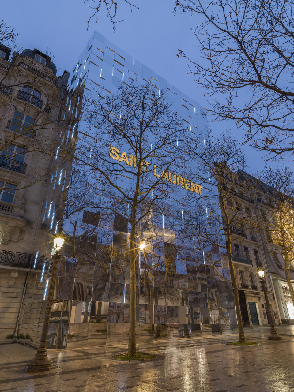 The future Saint Laurent store on the Champs-Élysées. - Credit: Courtesy