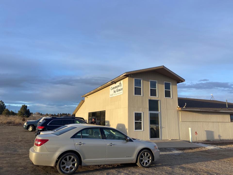 Community by Grace Church in Wheatland, Wyoming. The Platte County Republican Party holds monthly meetings at the church.