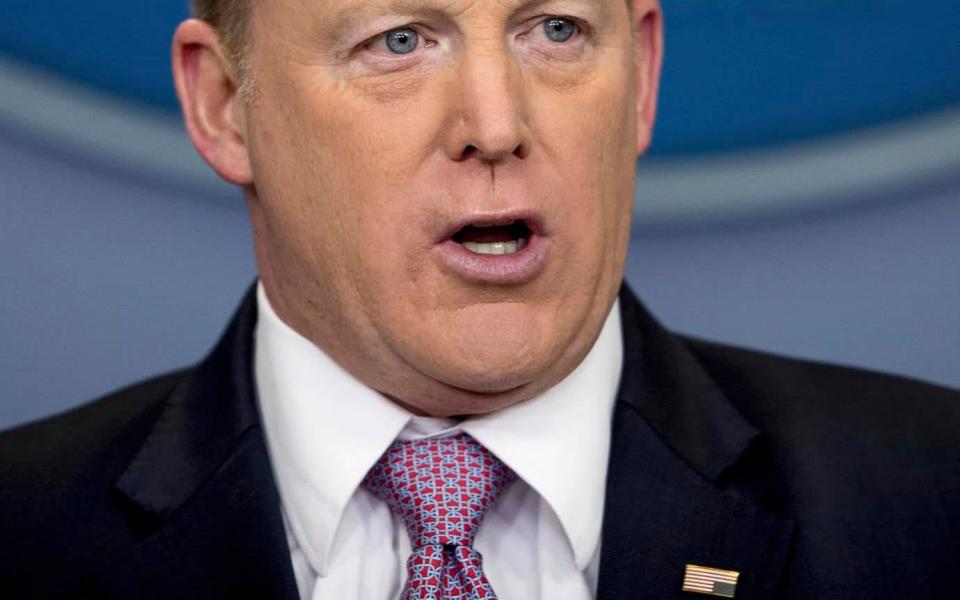 Is Sean Spicer trying to send out a warning to us that he’s in trouble?