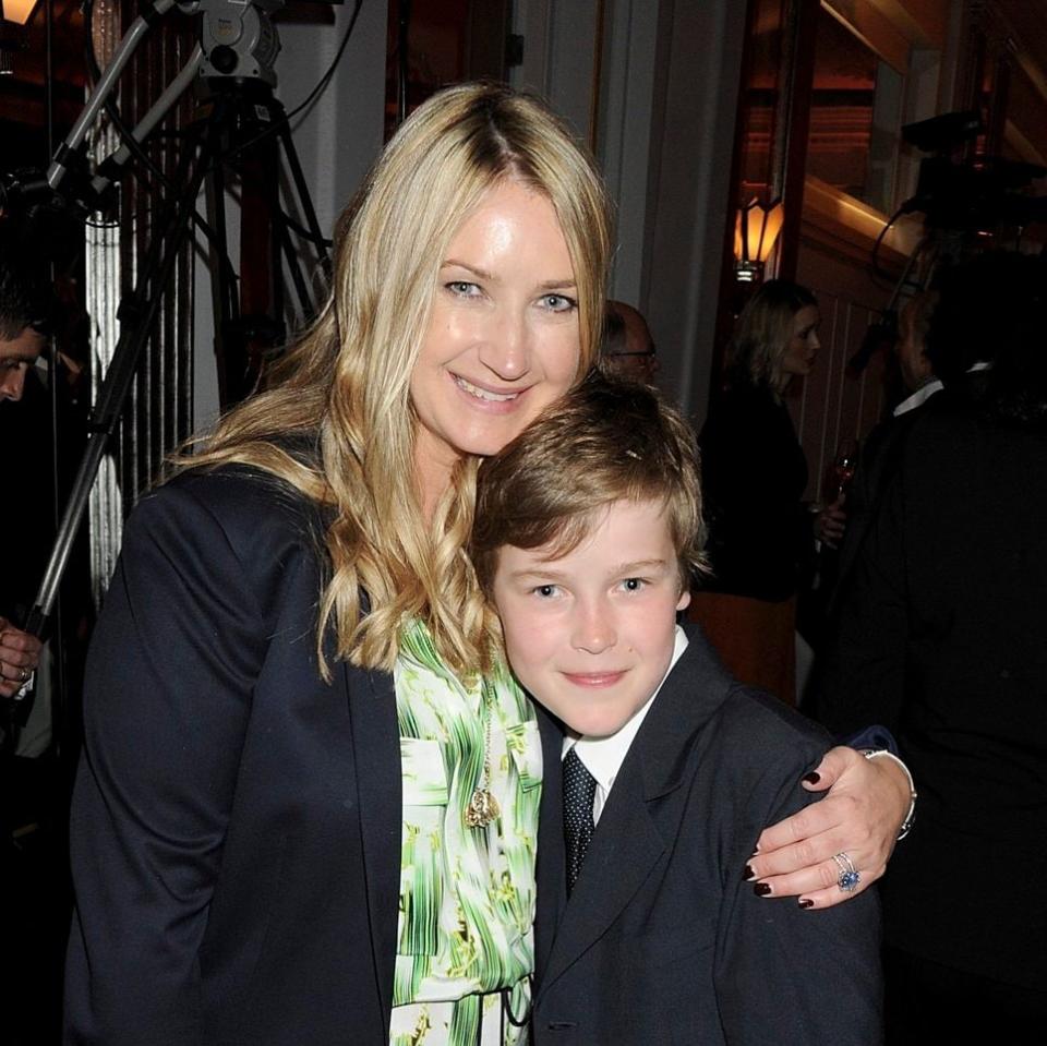 Anya Hindmarch with her son Felix in 2012
