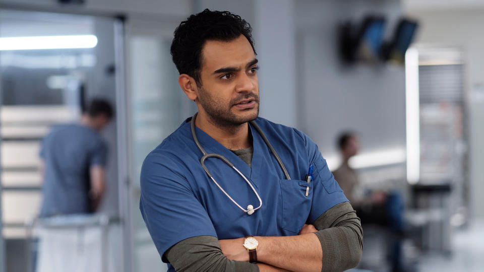 Hamza Haq plays Syrian refugee doctor Bash in the second series of 'Transplant'. (NBC)