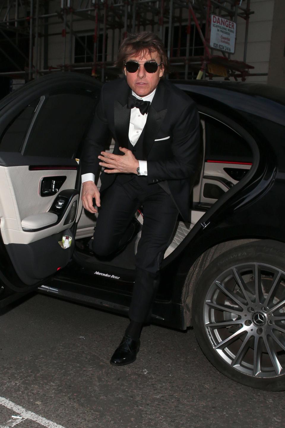 Tom Cruise attends Victoria Beckham's 50th birthday on April 20, 2024.
