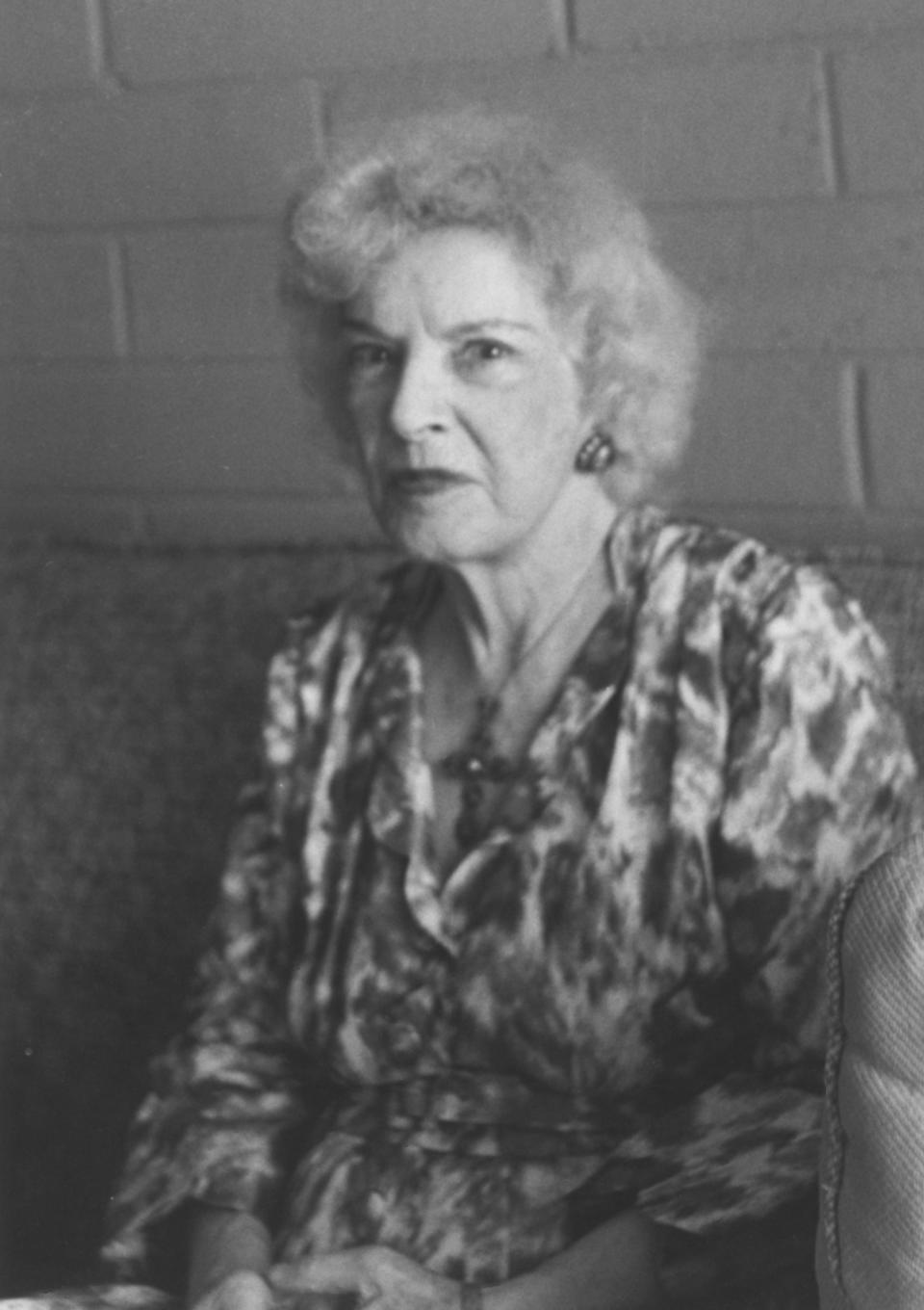Clara Clemens, daughter of Mark Twain, pictured at age 85 in 1959 in San Diego, California.
