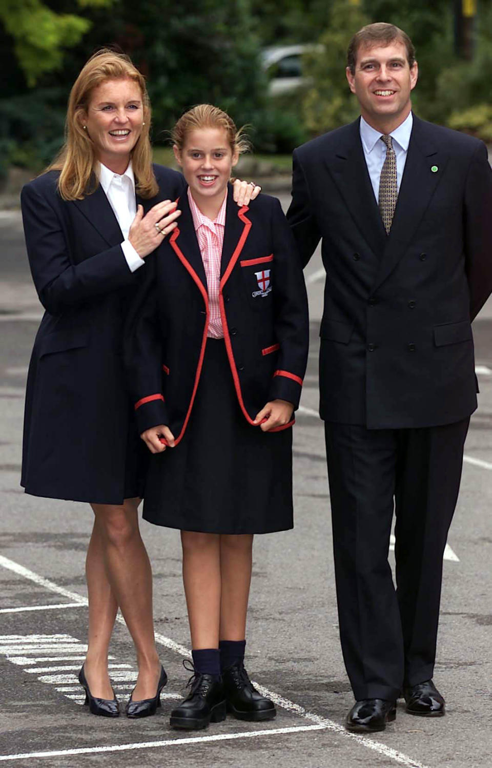 Prinzess Beatrices erster Tag an der St George’s School in Ascot, Berkshire, im September 2000