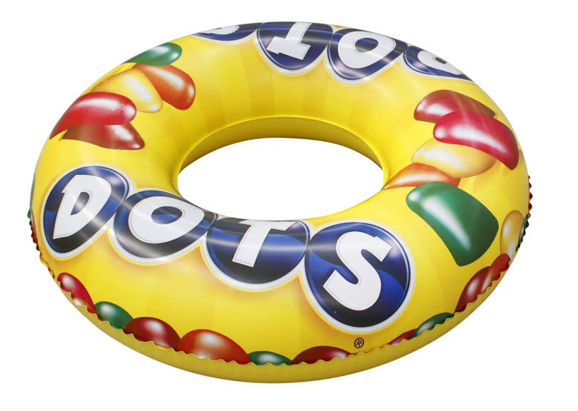 17) Playtek Inflatable Dots Candy Pool Ring Float