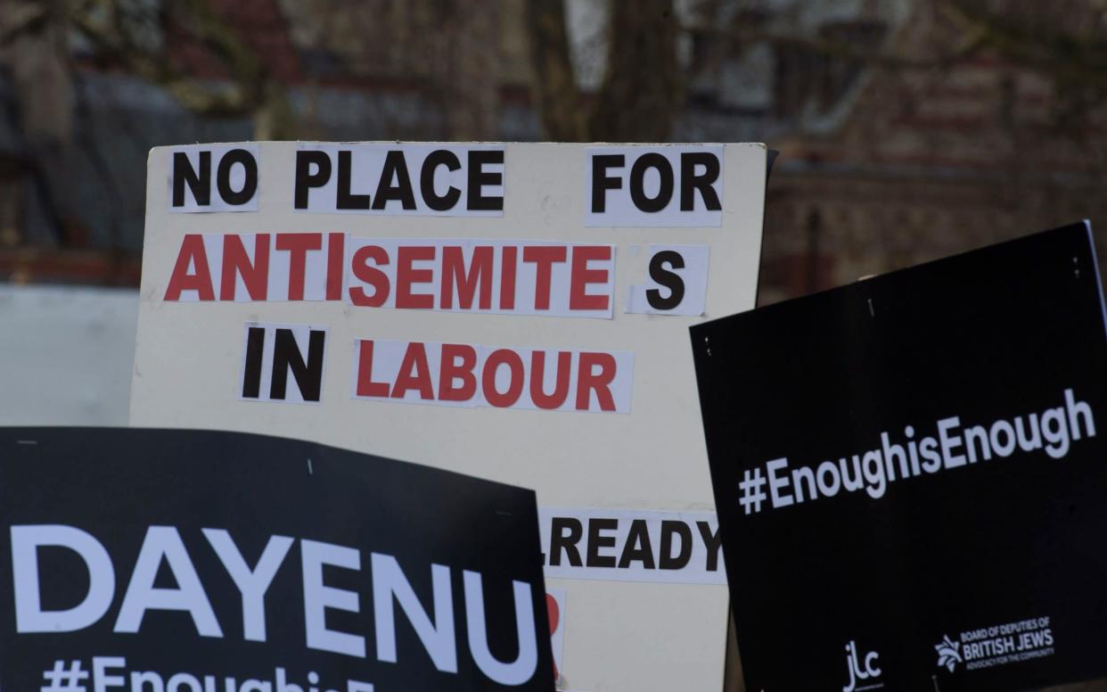 Several of the country’s most senior Jewish leaders attacked the party over  its “insulting and arrogant” decision to amend the International Holocaust Remembrance Alliance’s guidance on Jew hatred - JULIAN SIMMONDS