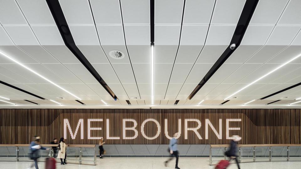 Melbourne Airport's T2 Arrivals Hall designed by Grimshaw has been shortlisted for the Victorian Architecture Awards MUST CREDIT - MICHAEL KAI