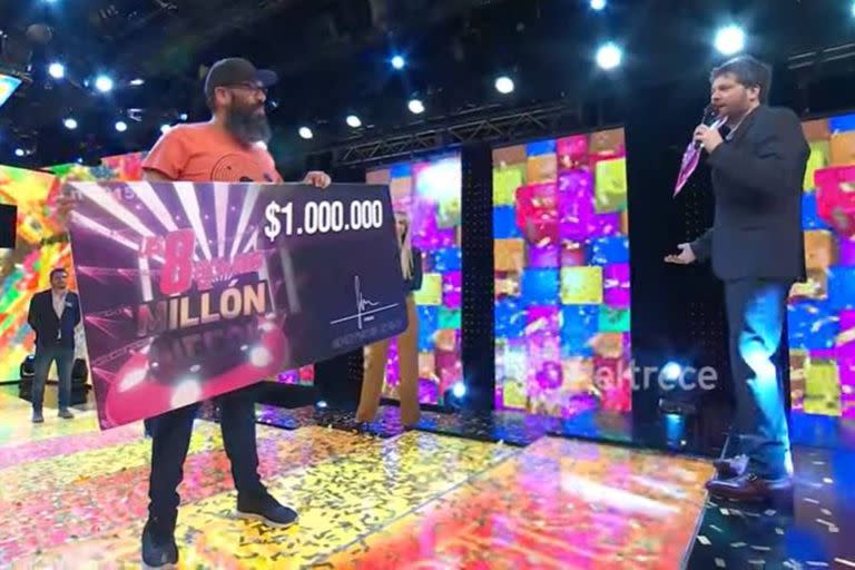 Horacio Piedrabuena ganó el millón en Los 8 escalones y conmovió a todos con el destino que le dará al premio