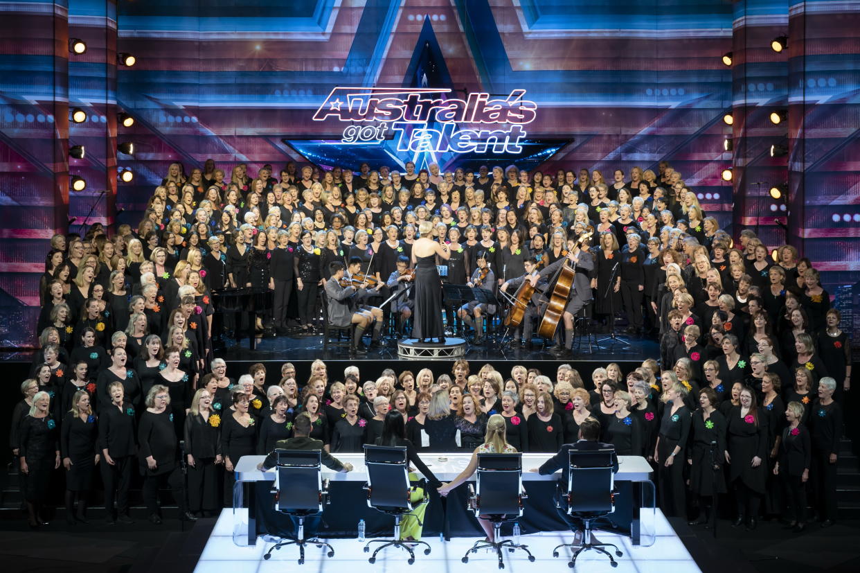 350-strong choir auditions on fifth round of Australia's Got Talent