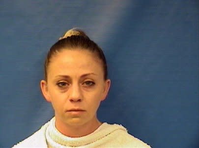 FILE PHOTO:  Officer Amber Guyger appears in a booking photo provided by the Kaufman County Sheriff's Office, September 10, 2018.    Kaufman County Sheriff's Office/Handout via REUTERS/File Photo