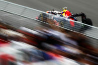 MONTREAL, CANADA - JUNE 08: Mark Webber of Australia and Red Bull Racing drives during practice for the Canadian Formula One Grand Prix at the Circuit Gilles Villeneuve on June 8, 2012 in Montreal, Canada. (Photo by Paul Gilham/Getty Images)