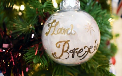 Make your Leave guests feel at home with an 'I'm dreaming of a hard Brexit' bauble