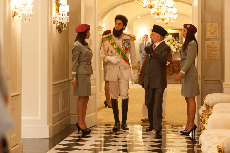 Sacha Baron Cohen and Ben Kinglsey in Paramount Pictures' "The Dictator" - 2012