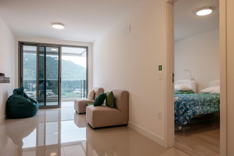 A view of a room for Olympic athletes at the Olympic and Paralympic Village in Rio de Janeiro, Brazil, on June 23, 2016. The village has 3,604 apartments with two, three and four beds