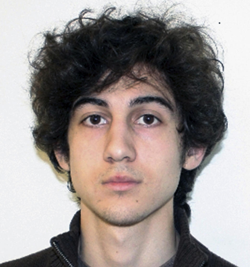 FILE - This file photo released April 19, 2013, by the Federal Bureau of Investigation shows Dzhokhar Tsarnaev, convicted of carrying out the April 2013 Boston Marathon bombing attack that killed three people and injured more than 260. A prosecutors' response is due Thursday, June 27, 2019, in the Boston Marathon bomber's death penalty appeal. Tsarnaev has been on federal death row since his 2015 conviction. (FBI via AP, File)