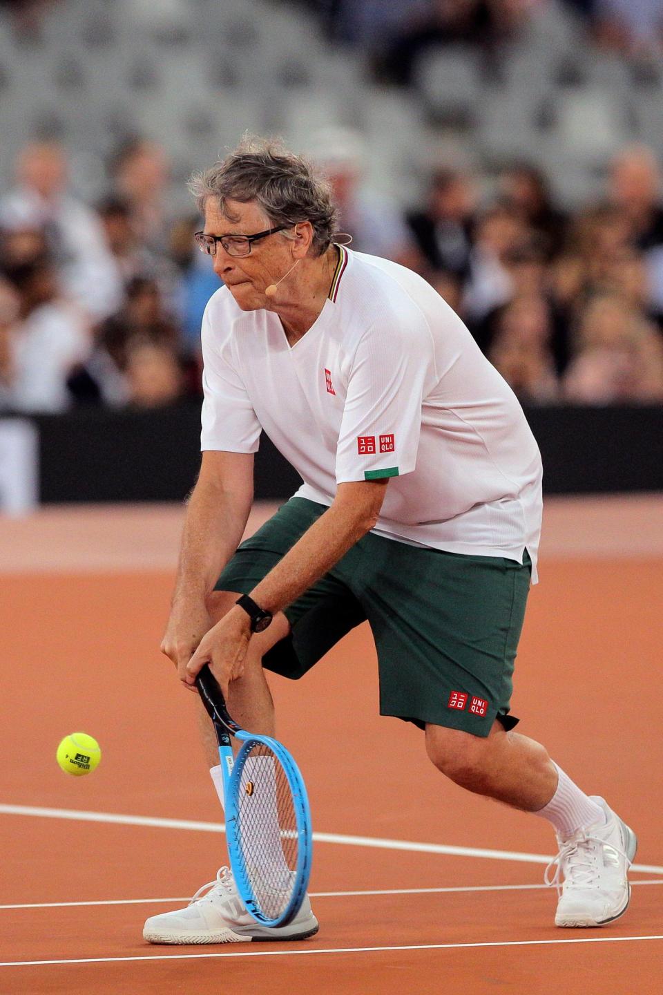 Microsoft-Gründer Bill Gates beim Tennis spielen. - Copyright: picture alliance / ASSOCIATED PRESS | Halden Krog
