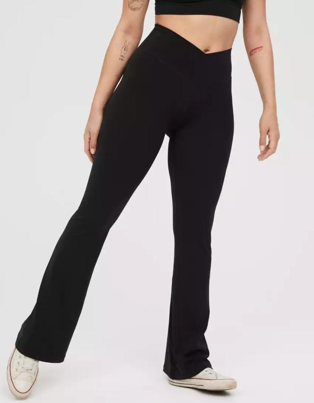 Lululemens Womens Yoga Pants Full Length, Skinny Flare, Elastic Waist,  Designer Flare Leggings Aerie In EH5D From Datang18, $16.57