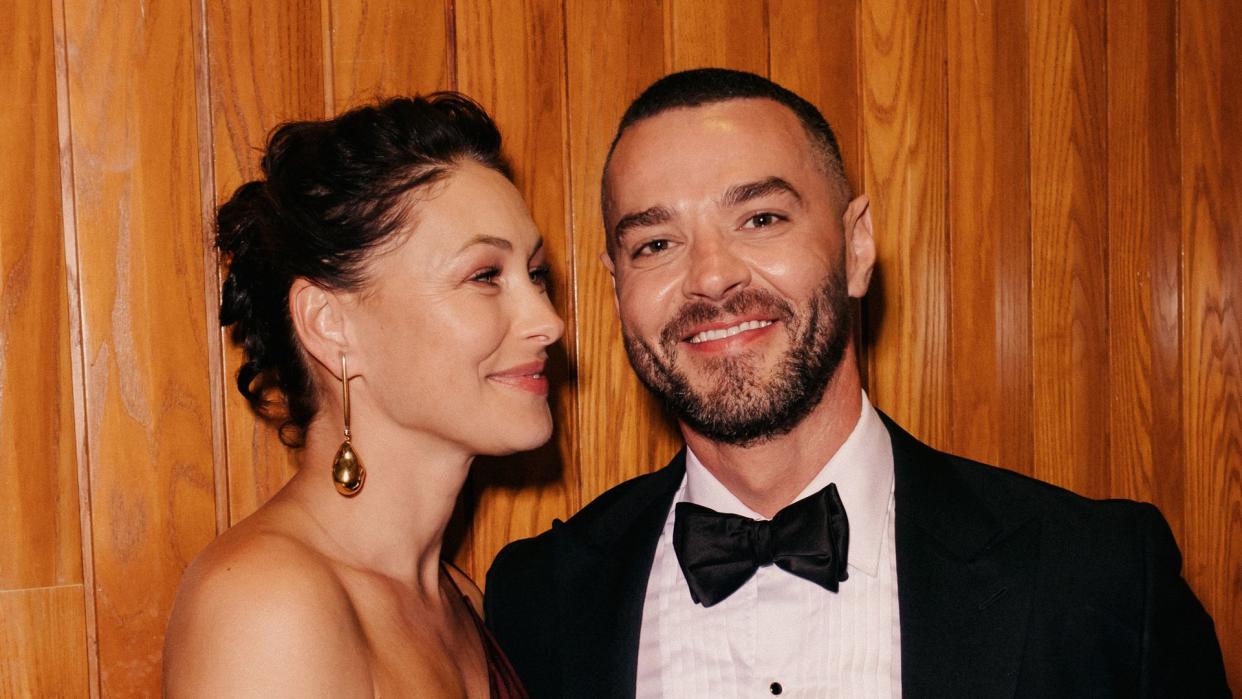 Emma Willis looking lovingly at Matt Willis