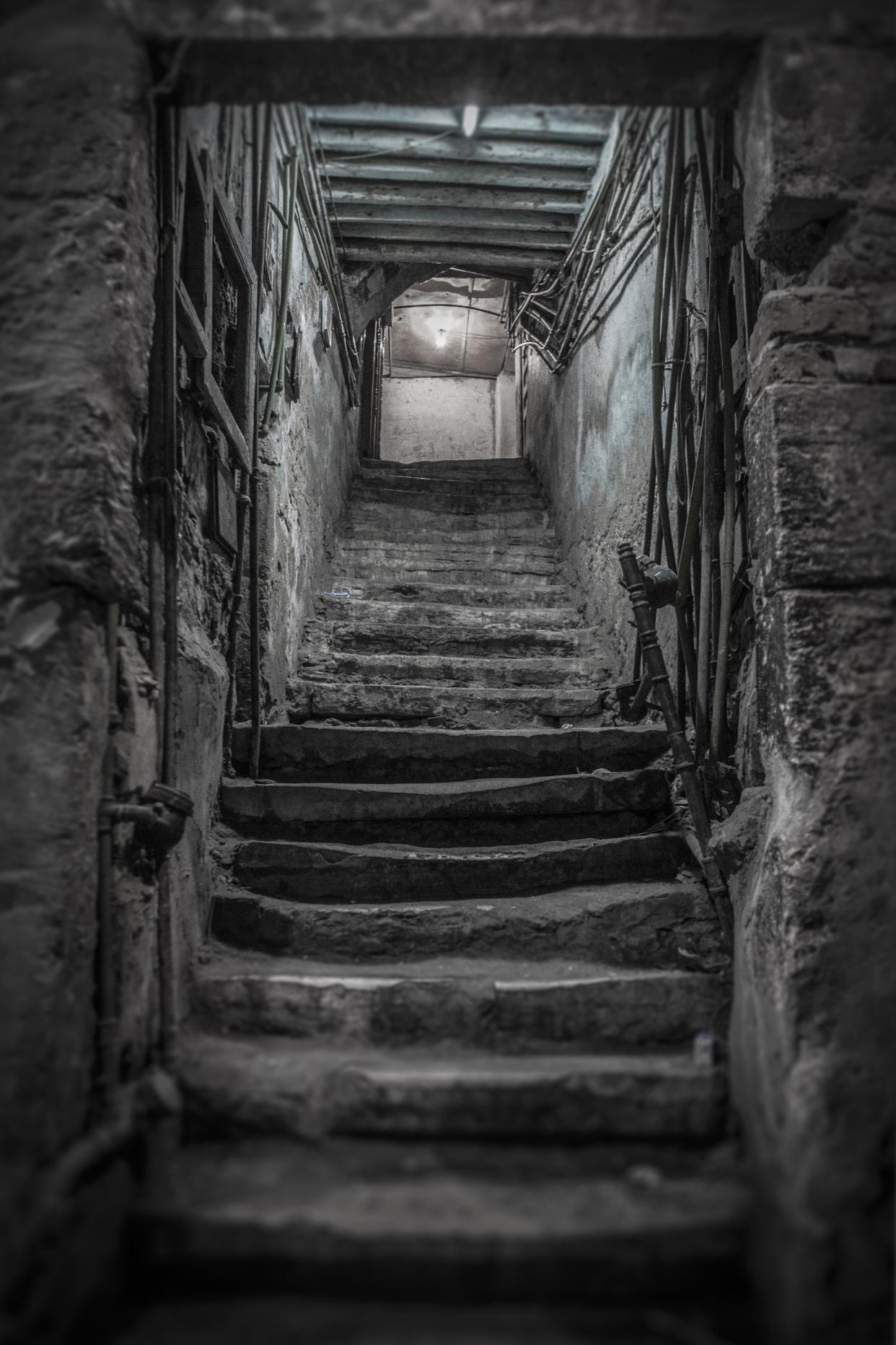 Scary stone stairs