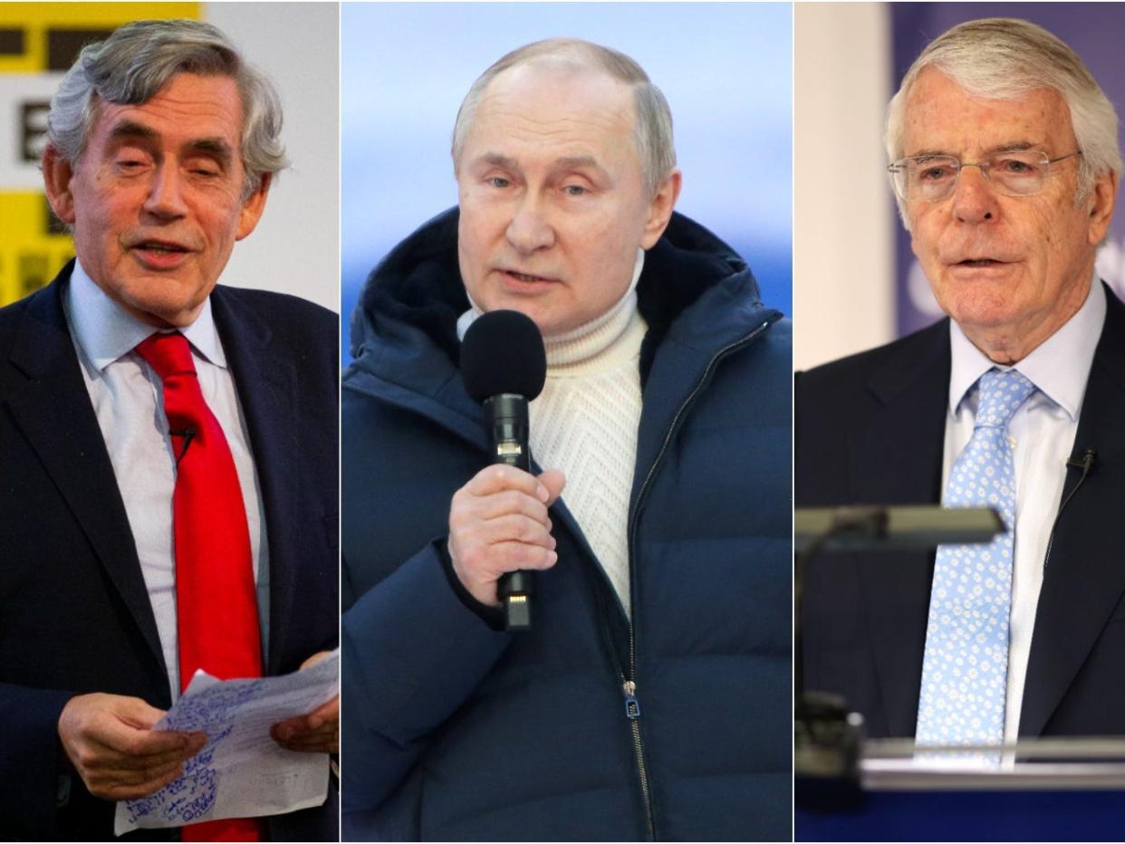 Gordon Brown, Vladimir Putin, Sir John Major