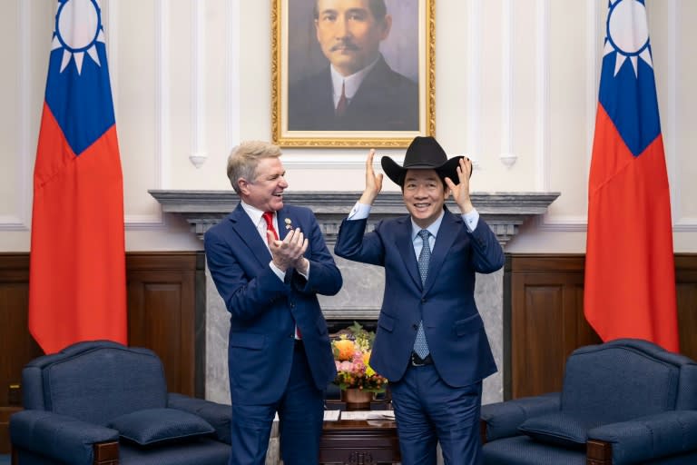 Representative Michael McCaul -- who heads the influential House Foreign Affairs Committee -- said he and his colleagues stood in "strong support of this beautiful island" (Handout)