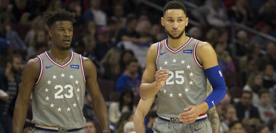 Ben Simmons and Jimmy Butler