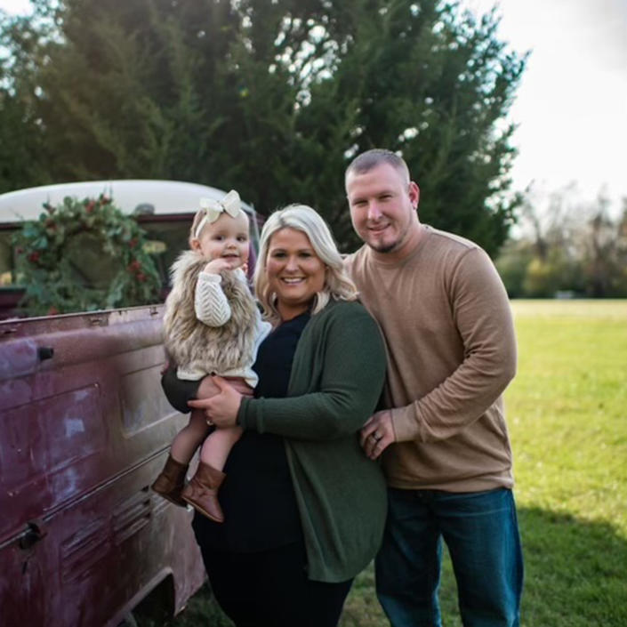 When the Henschen family learned that Lila, 2, had type 1 diabetes, they took a crash course on carbs and insulin so they could best care for the baby.  (Images courtesy of EmKay)