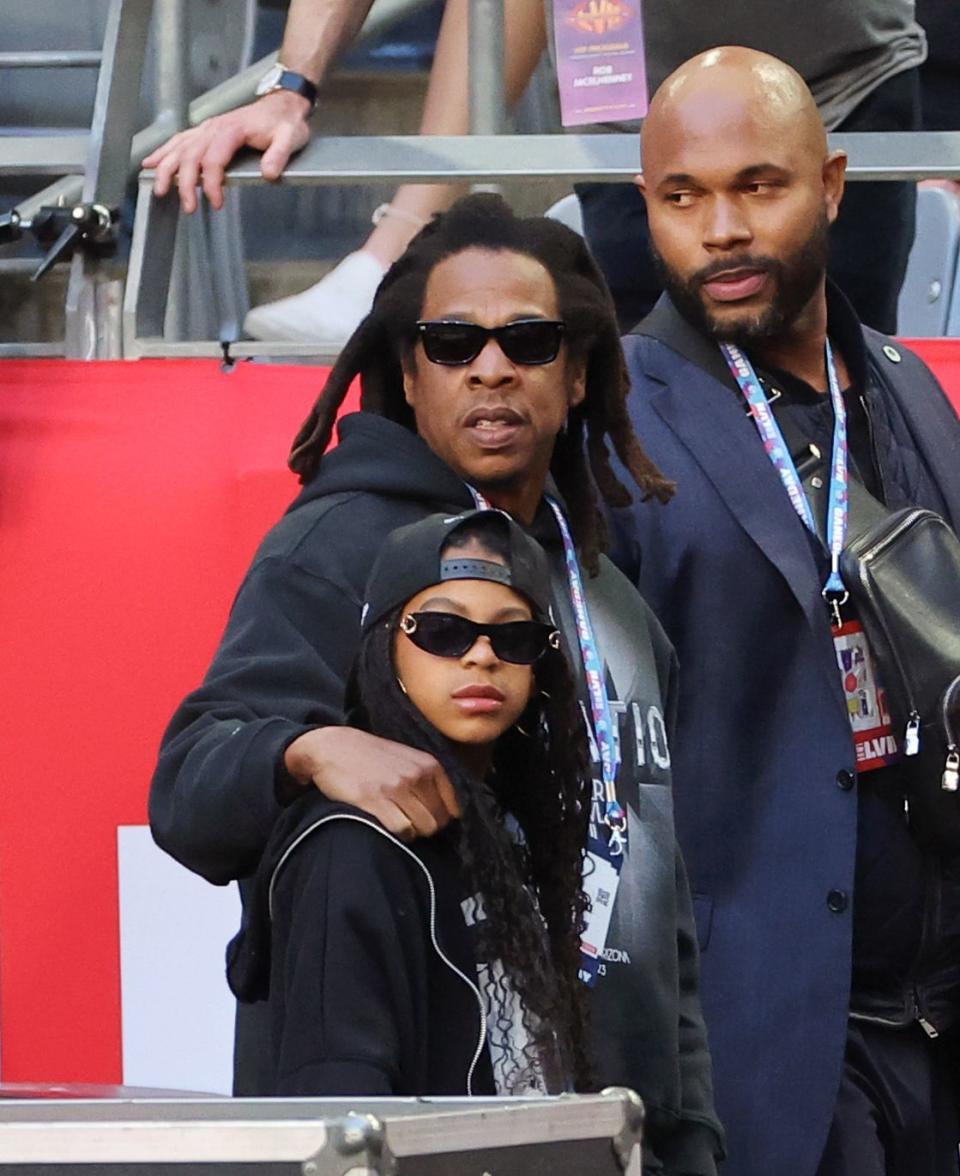 blue ivy carter at the super bowl lvii pregame