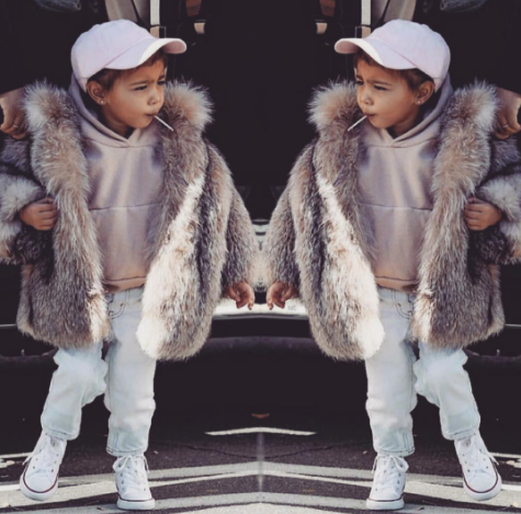 North West: Fur coat