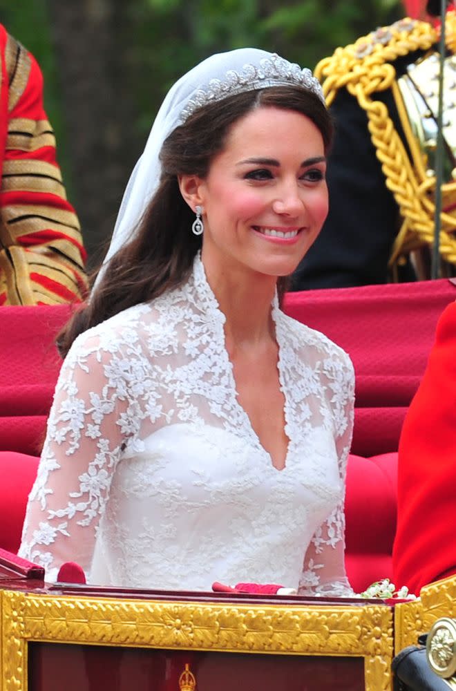 Kate Middleton on her wedding day in 2011.