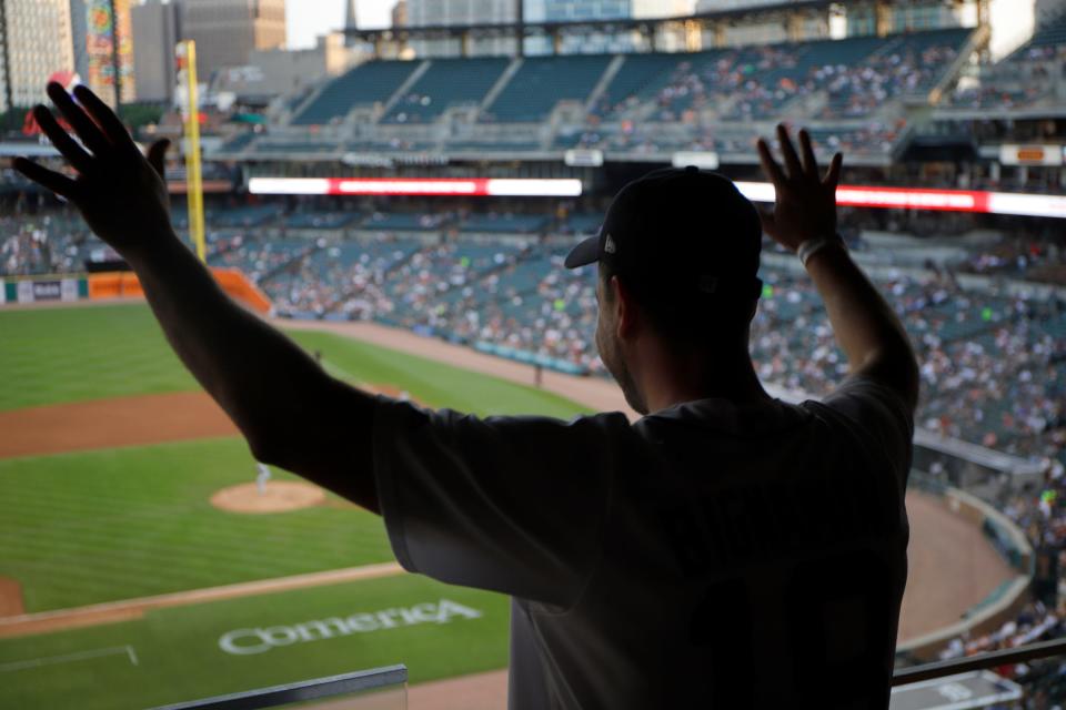 DSO conductor Jader Bignamini toured Comerica Park while attending a Tigers game on June 14, 2022.