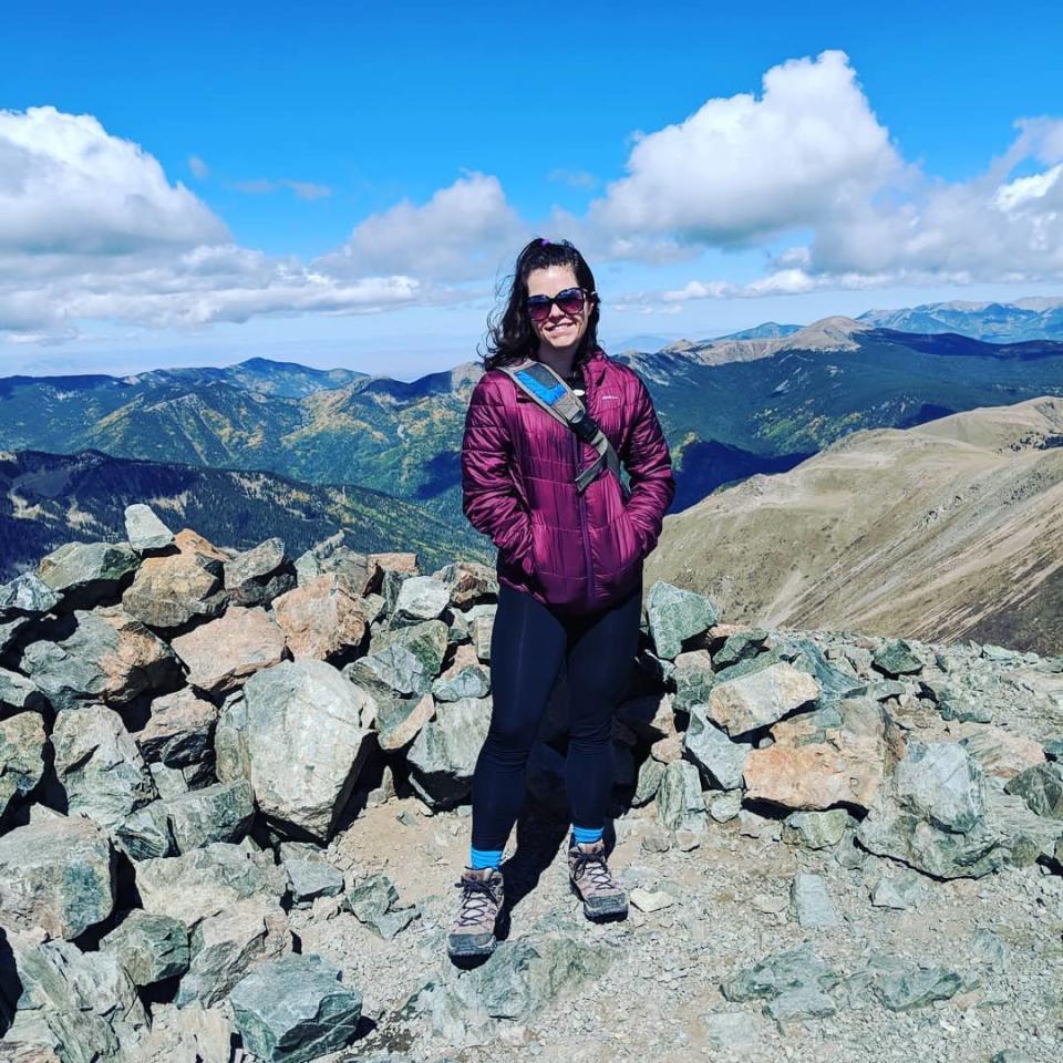 Photo after hiking up Mount Wheeler, the tallest in the state of New Mexico, in the fall of 2018. (Photo: Photo Courtesy of Jamie Cattanach)