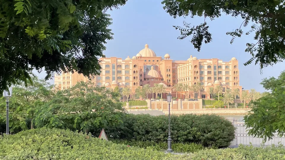 A view of the The Pearl Doha - Marsa Malaz Kempinski Hotel, where the U.S. men&#39;s national team will stay during the Qatar World Cup in Doha. (Henry Bushnell/Yahoo Sports)