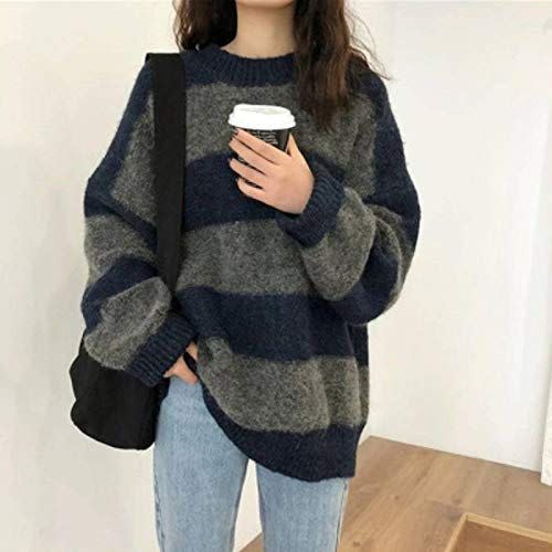 31) Y2K Women’s Knitted Sweater Striped