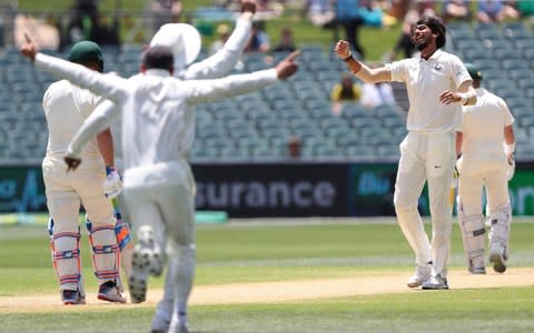 Australia face an uphill task to salvage the first Test against India after ending day four requiring 219 runs with six wickets remaining.