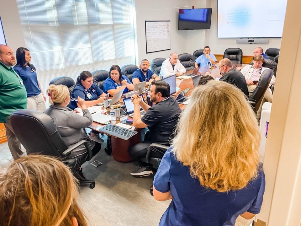 Tara Beth Anderson, chief nursing officer at HCA Florida Capital Hospital, leads the hospital's incident command center, which coordinated all facility operations and surge plans. The ICC activated in response to a cybersecurity incident Feb. 2, 2023, at Tallahassee Memorial HealthCare that sent record numbers of patients to Capital Hospital.