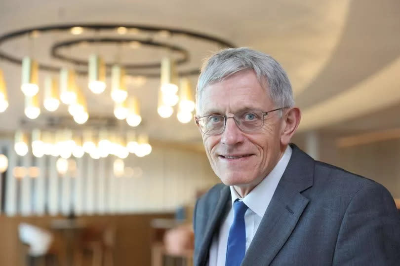 Simon Calder, renowned travel journalist, at the new Aspire Executive Lounge at Newcastle International Airport.