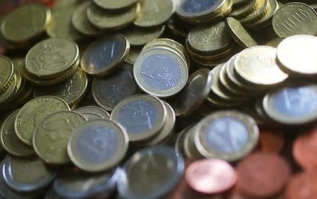 An illustration picture shows euro coins, April 8, 2017. REUTERS/Kai Pfaffenbach