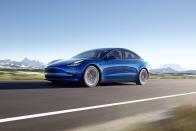 <p>With a near ideal blend of performance, driving range, and accessible pricing, the 2022 Tesla Model 3 is an electric vehicle that lives up to the hype. It's fast—especially the Performance trim—and it's agile, which means the Model 3 is an EV that driving enthusiasts like us can get behind. We even named it to <a href="https://www.caranddriver.com/features/a38873223/2022-editors-choice/" rel="nofollow noopener" target="_blank" data-ylk="slk:our 2022 Editors' Choice list;elm:context_link;itc:0;sec:content-canvas" class="link ">our 2022 Editors' Choice list</a>. Driving range is an impressive 358 miles per charge on the mid-level Long Range trim, so it's not necessary to charge the Model 3 every day. It's attractive entry price doesn't unlock the Model 3's full potential, though, and its fit and finish doesn't quite match alternatives such as the <a href="https://www.caranddriver.com/chevrolet/bolt-ev" rel="nofollow noopener" target="_blank" data-ylk="slk:Chevy Bolt;elm:context_link;itc:0;sec:content-canvas" class="link ">Chevy Bolt</a> and <a href="https://www.caranddriver.com/ford/mustang-mach-e" rel="nofollow noopener" target="_blank" data-ylk="slk:Ford Mustang Mach E;elm:context_link;itc:0;sec:content-canvas" class="link ">Ford Mustang Mach E</a>. Still, there's not a more inexpensive way to park one of <a href="https://www.caranddriver.com/tesla" rel="nofollow noopener" target="_blank" data-ylk="slk:Tesla's;elm:context_link;itc:0;sec:content-canvas" class="link ">Tesla's</a> groundbreaking EVs in your driveway.<br></p><p><a class="link " href="https://www.caranddriver.com/tesla/model-3" rel="nofollow noopener" target="_blank" data-ylk="slk:Review, Pricing, and Specs;elm:context_link;itc:0;sec:content-canvas">Review, Pricing, and Specs</a></p>